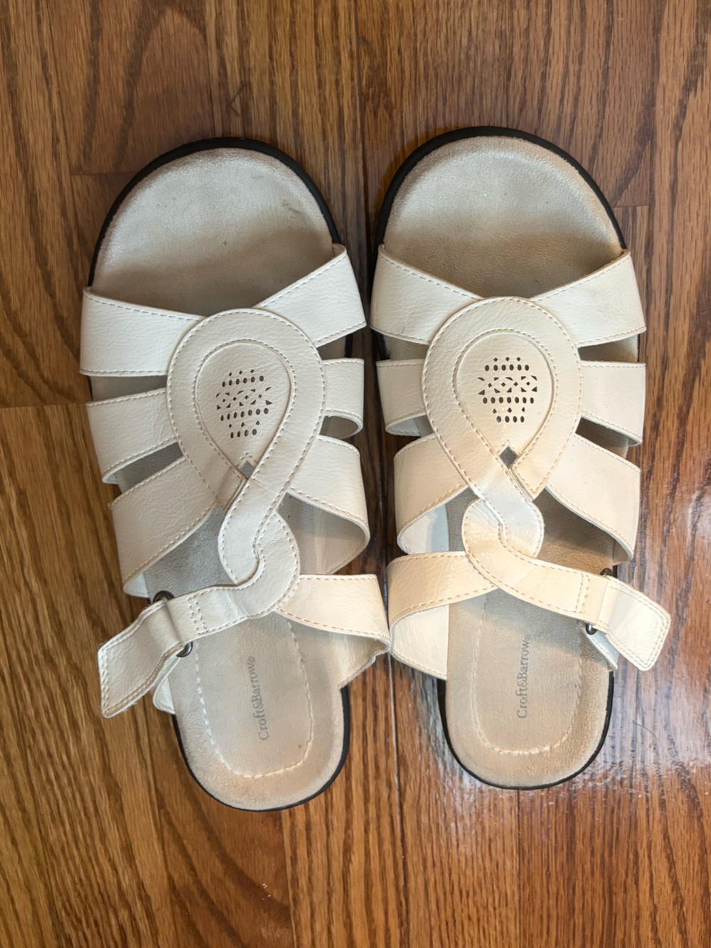 Croft & Barrow White Comfort Slingback Sandals Women's 11
